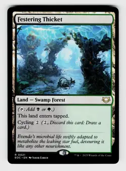 MTG, Commander: Edge of Eternities, Festering Thicket, regular, No.21, R Land - - Image 1
