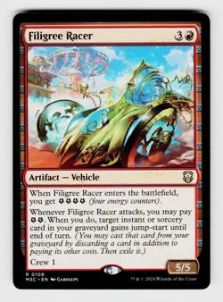 MTG, Commander: Modern Horizons 3, Filigree Racer, regular, No.108, R Artifact - - Image 1