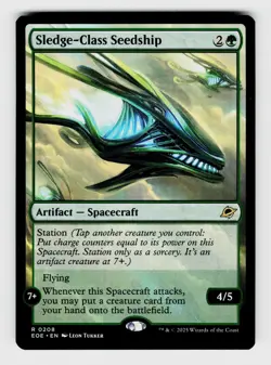 MTG, Edge of Eternities, Sledge-Class Seedship, regular, No.208, R Artifact - Sp - Image 1