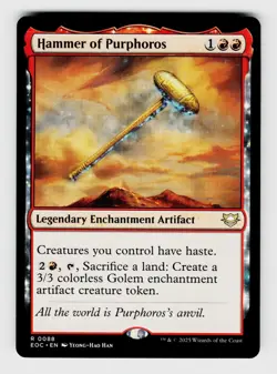 MTG, Commander: Edge of Eternities, Hammer of Purphoros, regular, No.88, R Legen - Image 1