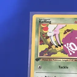 Pokemon Koffing 58/82 WotC Team Rocket 1st Edition Common LP - Image 2