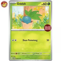 Oddish Promo 058/SV-P Choki Choki Stamp Pokemon Indonesia - Image 1