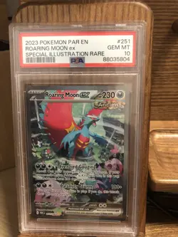 2023 POKEMON PAR EN ROARING MOON EX SPECIAL ILLUSTRATION RARE #251 GEM MT PSA 10 - Image 1