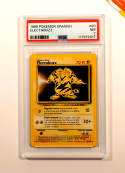 Pokemon PSA 7 Electabuzz #20 Unlimited Base Set 1999 Spanish - Image 1