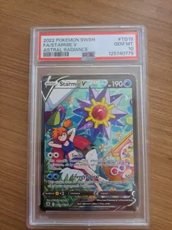 120948930 Starmie V 2022 Pokemon SWSH TG13 Astral Radiance Full Art PSA 10 - Image 1