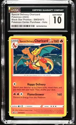 2022 POKEMON SPECIAL DELIVERY POKEMON CENTER CHARIZARD CGC 10 - Image 1