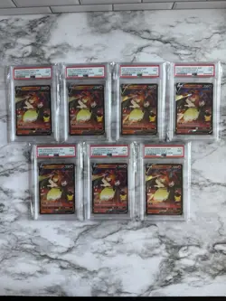21 Pokemon SWSH BSP Lance's Charizard V Celebrations Coll #133 PSA 9 Lot Of 7 - Image 1
