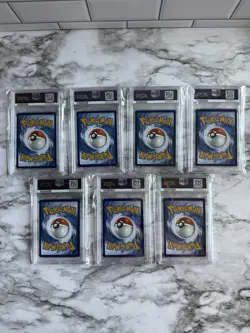 21 Pokemon SWSH BSP Lance's Charizard V Celebrations Coll #133 PSA 9 Lot Of 7 - Image 2
