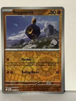 Roggenrola Reverse Holo 046/086 SV: White Flare NM Pokemon Fast Ship - Image 1