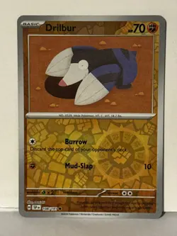 Drilbur Reverse Holo 108/191 SV08: Surging Sparks NM Pokemon Fast Ship - Image 1