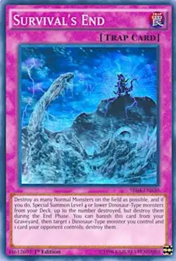 SR04-EN030 SURVIVAL'S END SUPER RARE UNLIMITED EDITION NEAR MINT YuGiOh TCG - Image 1