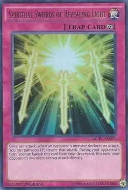 MVP1-EN031 SPIRITUAL SWORDS OF REVEALING LIGHT ULTRA RARE 1ST ED NM YuGiOh TCG - Image 1