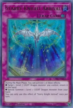 GFTP-EN034 Starry Knight Arrival Ultra Rare 1st Edition Near Mint YuGiOh TCG - Image 1