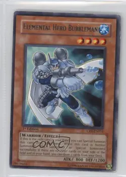 R - Elemental HERO Bubbleman 1st Ed. YuGiOh Cybernetic evolution #CRV-EN014 READ - Image 1