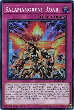 SDSB-EN033 SALAMANGREAT ROAR SUPER RARE 1ST EDITION NEAR MINT YuGiOh TCG - Image 1