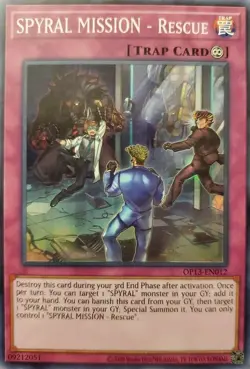 OP13-EN012 Spyral Mission - Rescue Super Rare Unlimited Edition NM YuGiOh TCG - Image 1