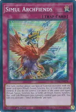 DABL-EN078 Simul Archfiends Super Rare 1st Edition Near Mint YuGiOh TCG - Image 1
