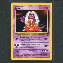 Pokemon TCG Jynx 045/130 WotC Base Set 2 Regular Uncommon Card EN-LP 2000 - Image 1