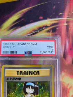 Pokemon Card Erika Charity Leaders Stadium Japanese Gym heroes 1998 PSA 9 - Image 4