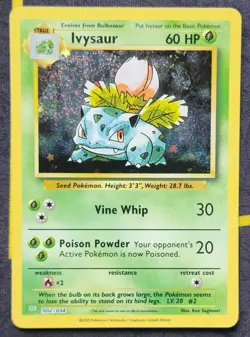 Trading Card Game Classic: Bulbasaur Ivysaur Venusaur 3 Pokemon Card Lot - Image 4