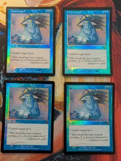 MTG Magic: the Gathering 4x playset Foil Mercadian Masques Counterspell - Image 1