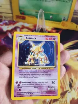 Pokemon Karte Card Simsala Alakazam Base Basis Set German Clean Holo Wotc Exc-NM - Image 2