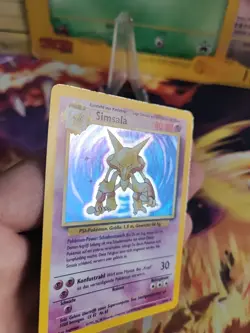 Pokemon Karte Card Simsala Alakazam Base Basis Set German Clean Holo Wotc Exc-NM - Image 4