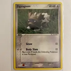 Pokemon Zigzagoon Card 74/106 Emerald Regular NM Condition - Image 1