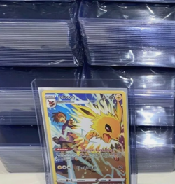 50x Card Sleeves Pokemon Protector Clear Hard Plastic toploader Sleeve Trading - Image 1