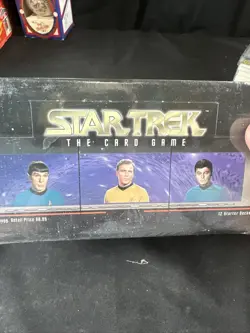 FLEER STAR TREK COLLECTIBLE CARD GAME FACTORY SEALED 12 DECK STARTER BOX - CCG - Image 2