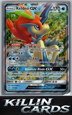 Keldeo GX 47/236 Ultra Rare SM - Unified Minds Pokemon Card NM - Image 1