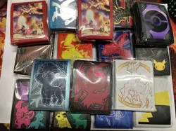 Choose! Pokemon TCG Sleeves from etb elite trrainer box 60+ card protectors - Image 1