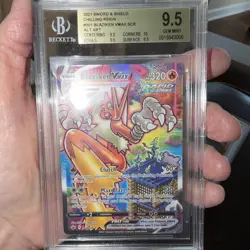 Pokemon Blaziken VMAX Alt Art BGS 9.5 Chilling Reign Secret 201/198 Holo - Image 1