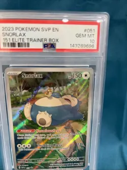 2023 POKEMON SVP EN-SV BLACK STAR PROMO 151 ELITE TRAINER BOX SNORLAX PSA 10 - Image 2