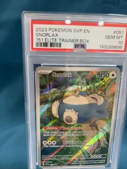 2023 POKEMON SVP EN-SV BLACK STAR PROMO 151 ELITE TRAINER BOX SNORLAX PSA 10 - Image 3