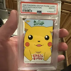 Pokemon PSA 10 Pikachu The Movie Phone Card Japanese Center Exclusive 1998 - Image 1