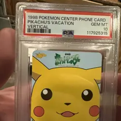 Pokemon PSA 10 Pikachu The Movie Phone Card Japanese Center Exclusive 1998 - Image 3