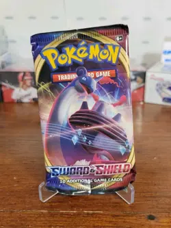 Pokemon Sword & Shield SEALED 1 Booster Pack Gigantamax Lapras Front And 10 TCG - Image 3