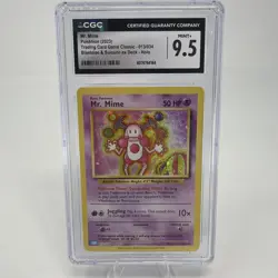 CGC 9.5 Mint+ Mr. Mime HOLO 013/034 Pokemon TCG English - Image 1