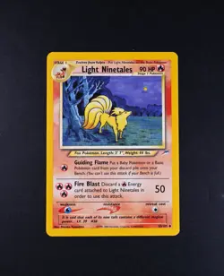 LP Light Ninetales 50/105 Reg Rare Neo Destiny Unlimited Pokemon Card - Image 1