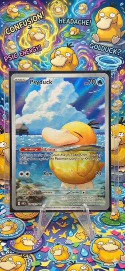 Psyduck Illustration Rare 226/217 Pokemon Ascended Heroes English IR NM - Image 1