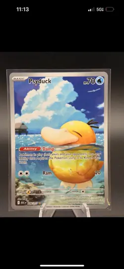 Psyduck Illustration Rare 226/217 Pokemon Ascended Heroes English IR NM - Image 3