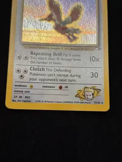 Pokemon Lt. Surge's Fearow Holo Rare Gym Heroes 7/132 Eng 70 HP - Image 4
