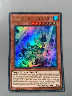 Icejade Ran Aegirine - Ultra Rare 1st Edition CYAC-EN010 Yugioh - Image 1