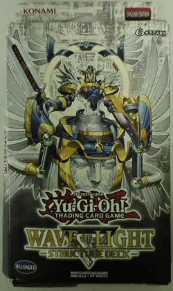 YUGIOH 1ST ED WAVE OF LIGHT STRUCTURE DECK DAMAGED PACKAGING - Image 1