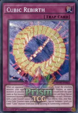1st ed Cubic Rebirth secret rare MVP1-ENS43 Yugioh - Image 1