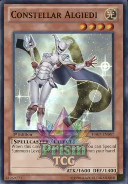 1st ed Constellar Algiedi super rare HA07-EN007 Yugioh - Image 1