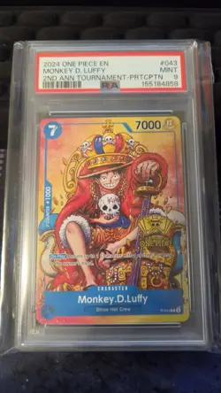 Monkey.D.Luffy (2nd Anniversary Stamped Promo) P-043 One Piece Promotion... - Image 1