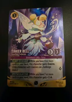 Disney Lorcana Tinker Bell - Snowflake Collector Store Championship 34/P3 - Foil - Image 1
