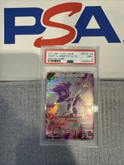 PSA 9 Mint Dragon Ball Super Card Game Vegeta, Omnipotent Elite BT15-143 SPR - Image 1